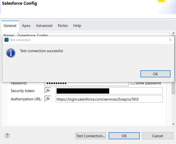 Salesforce Config Test Connection